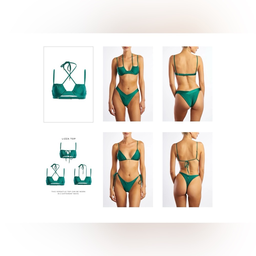 COPY - Janthee Berlin, bikini, top(M) & bottom (M) ,  / green colour